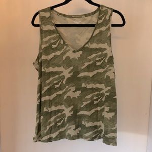 Tank Top. Never worn . New condition. Sz L camouflage green .